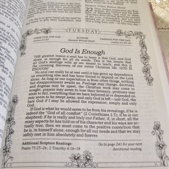 VTG Womens Devotional Bible NIV Christs Words in Red 1990 HC Zondervan USA - Picture 5 of 11